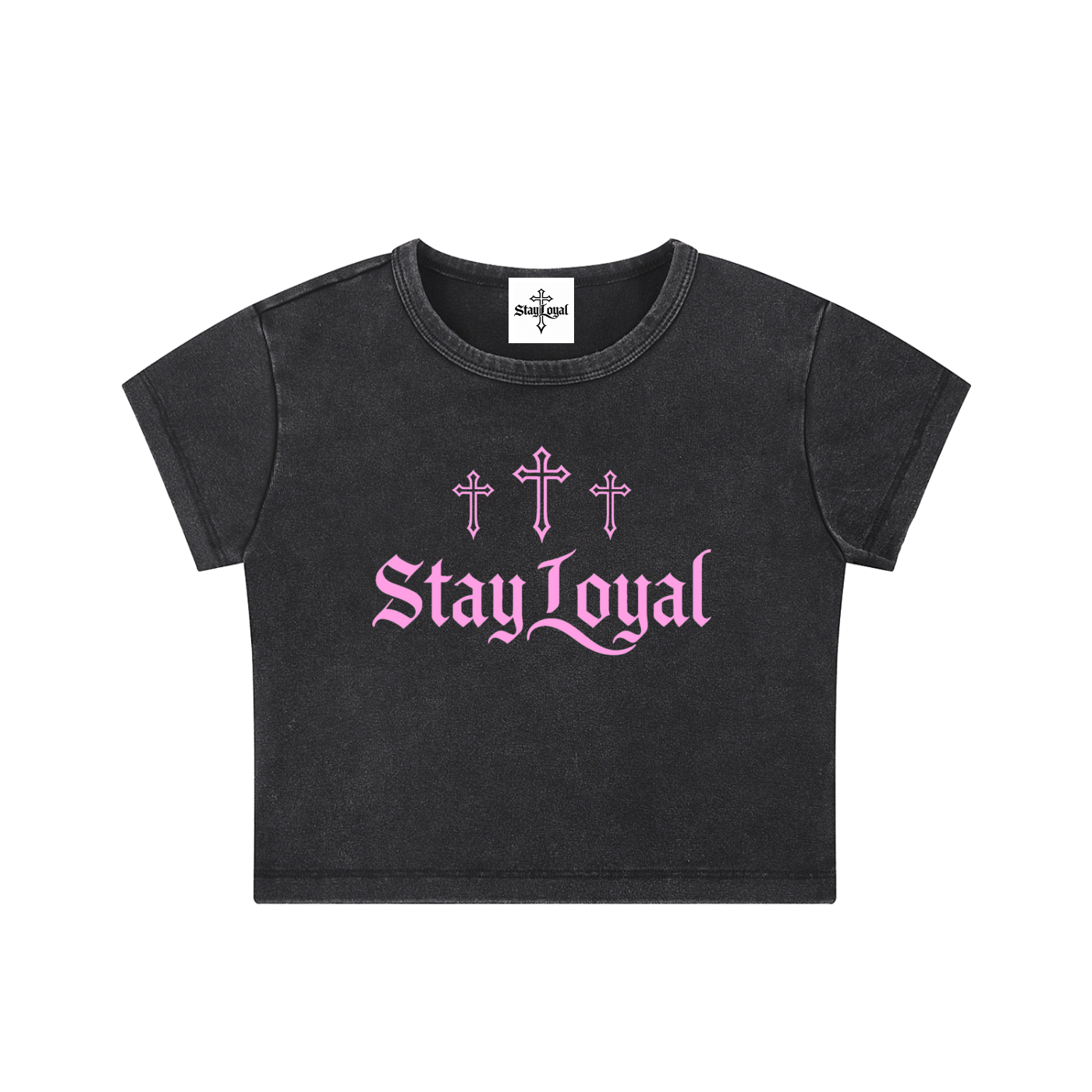 Womens Faith.Family.Loyalty Crop top