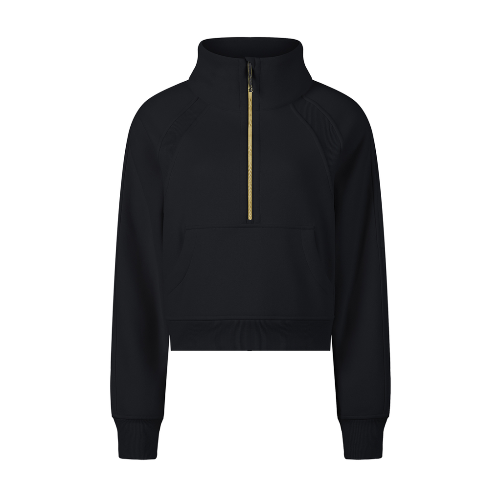 StayLoyal Womens Cropped Half-Zip Sweatshirt
