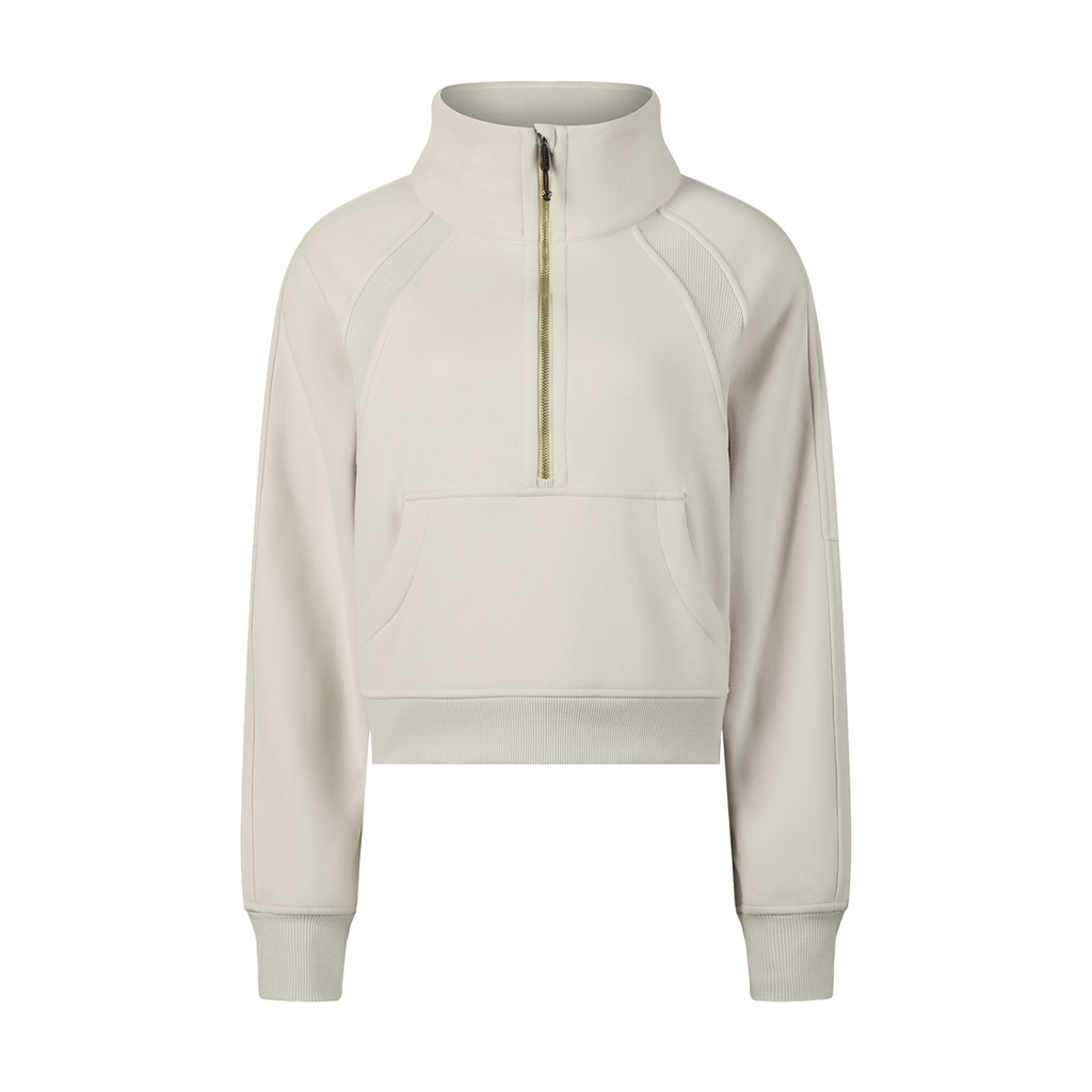 StayLoyal Womens Cropped Half-Zip Sweatshirt